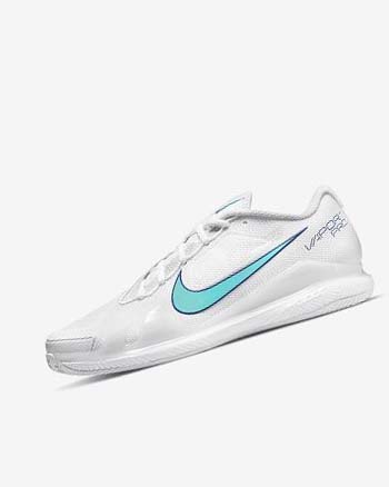Nike Court Air Zoom Vapor Pro Blancos Beige Claro Azul Rey Oscuro Azules Turquesa | MX 1178